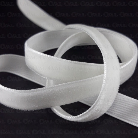 White velvet ribbon 6mm, 9mm, 10mm, 15mm / 1m 114