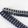 Taśma ozdobna frędzelki 15mm/1y lub 25y  granat  2929