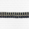 Decorative tape with black tassels 15mm/1y or 25y 2930