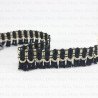 Decorative tape with black tassels 15mm/1y or 25y 2930