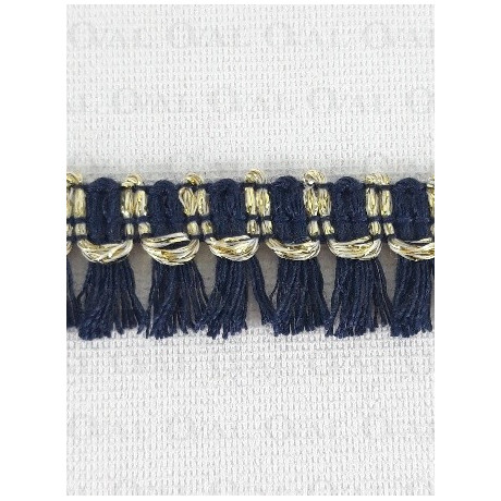 Taśma ozdobna frędzelki 15mm/1y lub 25y  granat  2929