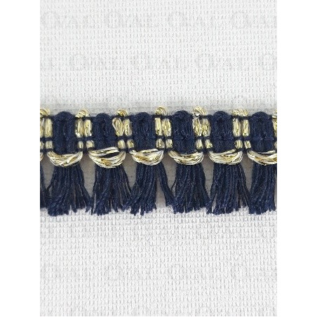 Decorative tape with navy tassels 15mm/1y or 25y 2929