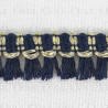 Decorative tape with navy tassels 15mm/1y or 25y 2929