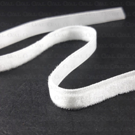 White velvet ribbon 6mm, 9mm, 10mm, 15mm / 1m 114