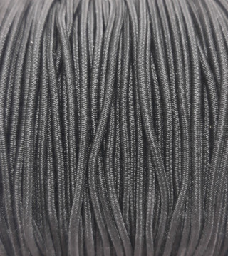 Guma okrągła  2mm/100m  czarna 2936