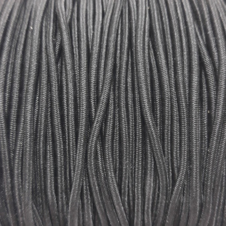 Guma okrągła  2mm/100m  czarna 2936