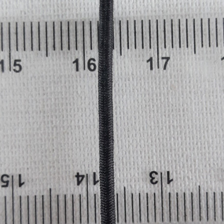 Guma okrągła  2mm/100m  czarna 2936