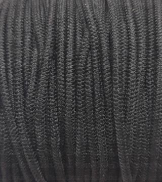 Round elastic 2mm/5m or 100m black 2611