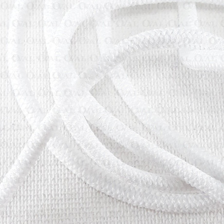 Round elastic 2mm/5m or 100m white 2938