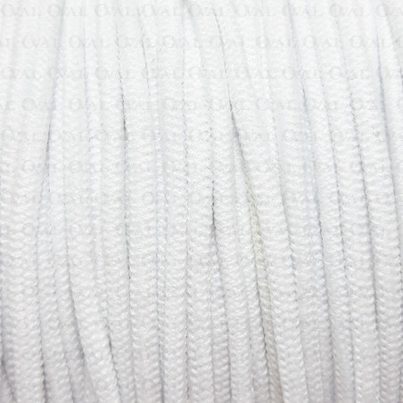 Round elastic 2mm/5m or 100m white 2938