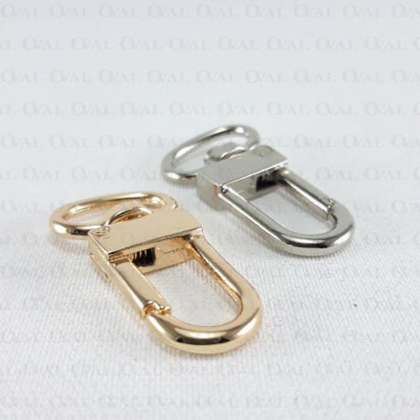 Carabiner 15mm gold and silver 773