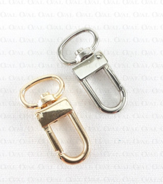 Carabiner 15mm gold and silver 773