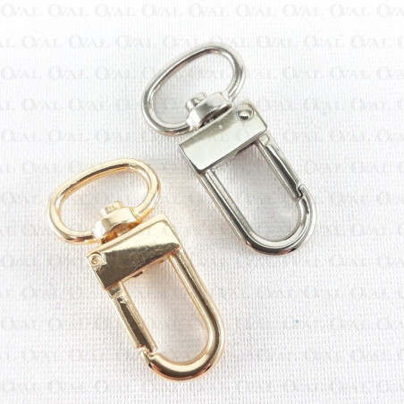 Carabiner 15mm gold and silver 773