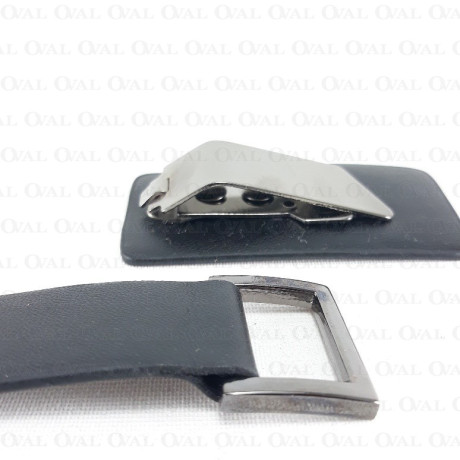 Fastening with leather trim 120mm no. 788