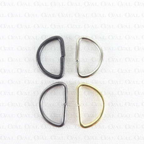 Półkółko metalowe srebrne różne rozmiary nr 1760