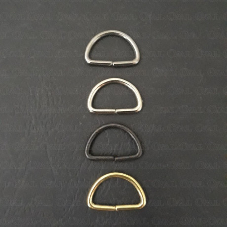 Półkółko metalowe srebrne różne rozmiary nr 1760