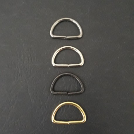 Półkółko metalowe srebrne różne rozmiary nr 1760 - 13538