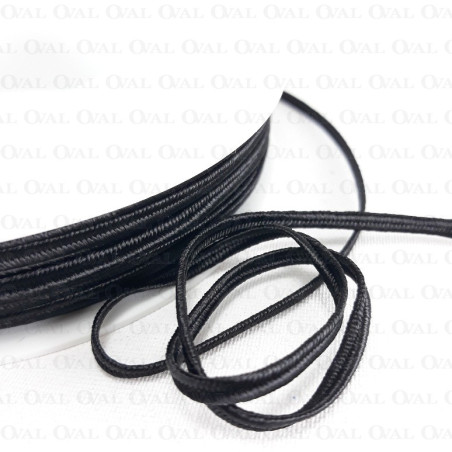Soutache 3mm/50m black 2044