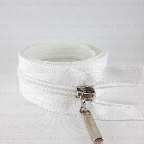 Separating zips 70 cm white, black, navy 1969