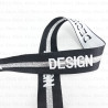 Embroidered ribbon with lettering 25mm/1m or 10m 2214
