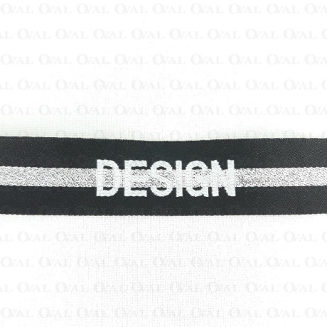 Embroidered ribbon with lettering 25mm/1m or 10m 2214