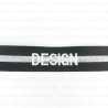 Embroidered ribbon with lettering 25mm/1m or 10m 2214
