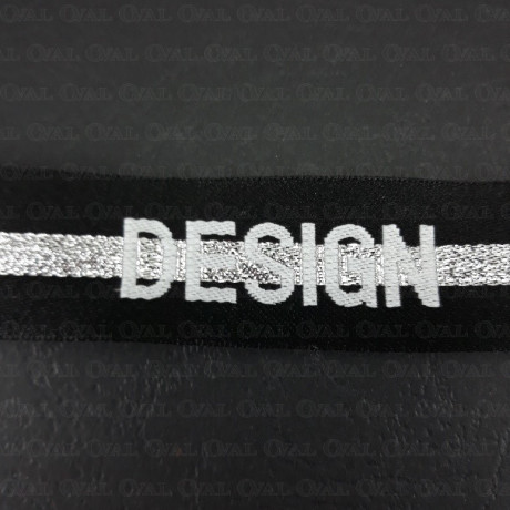 Embroidered ribbon with lettering 25mm/1m or 10m 2214