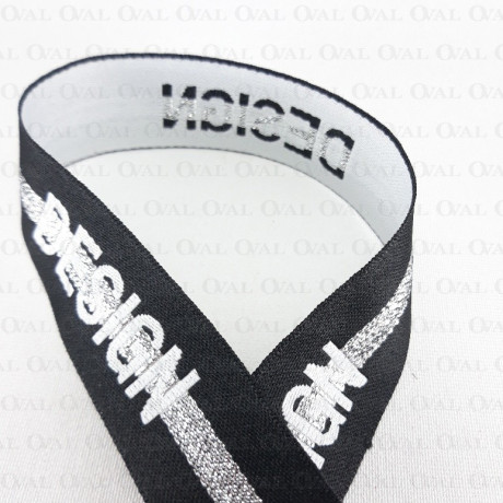 Wytrzymała Taśma z napisami haftowana 25mm/10m 2214