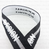 Embroidered ribbon with lettering 25mm/1m or 10m 2214