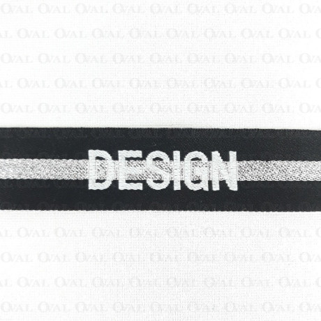 Embroidered ribbon with lettering 25mm/1m or 10m 2214