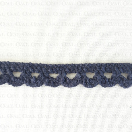 Koronka bawełniana 11mm/1 lub 25yard  granat 2950