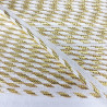Piping – 3 mm / 4.5 m white and gold 440