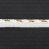 Piping – 3 mm / 4.5 m white and gold 440