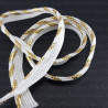Piping – 3 mm / 4.5 m white and gold 440
