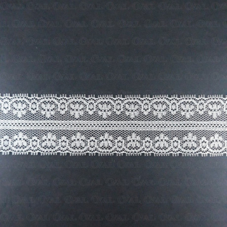 Koronka 40mm/1yard biala 348