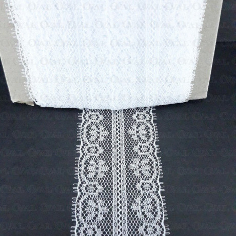 Koronka 40mm/1yard biala 348