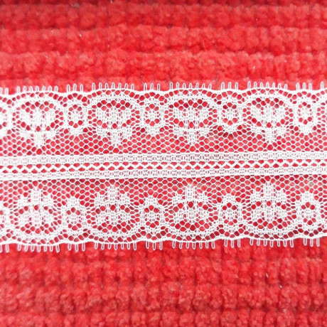 Koronka 40mm/1yard biala 348