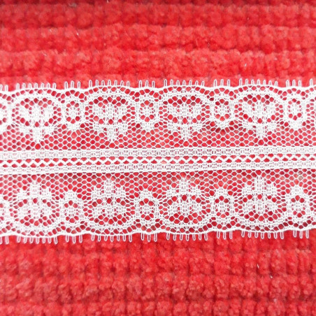 Koronka 40mm/1yard biala 348