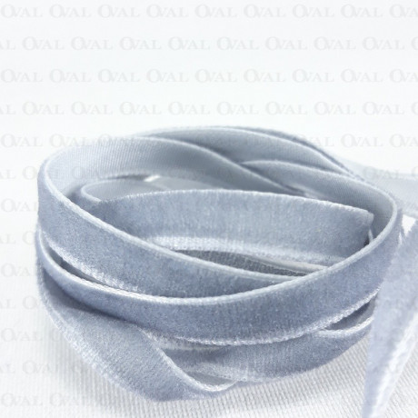 Grey velvet ribbon 6mm 25 yards 2961