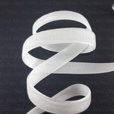 Aksamitka biel śmietana 9mm/1m   2963