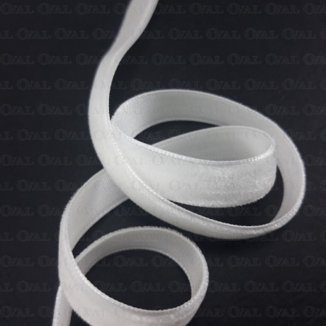 Aksamitka biel śmietana 9mm/1m   2963