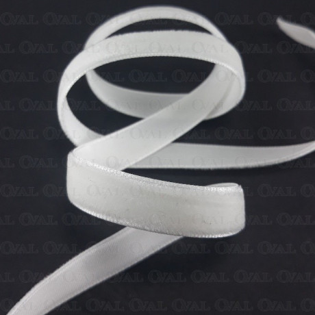 Velvet ribbon cream white 9mm/30y 2963