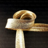 Gold and silver bias binding pressed 15mm/1m 2965