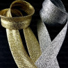 Gold and silver bias binding pressed 15mm/1m 2965