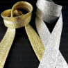 Gold and silver bias binding pressed 15mm/1m 2965