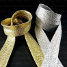 Gold and silver bias binding pressed 15mm/1m 2965