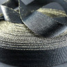 Grosgrain ribbon 20 mm /1 m with gold or silver thread no. 2103