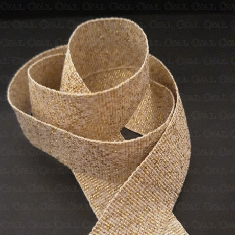 Grosgrain ribbon 25mm/1m or 50m gold 2216