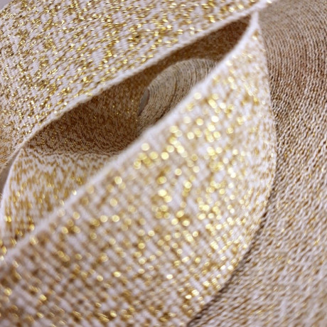 Grosgrain ribbon 25mm/1m or 50m gold 2216