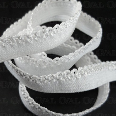 elastic for mask, white elastic, 7mm elastic